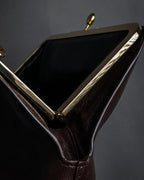 "JIL SANDER" Goji frame structured leather bag