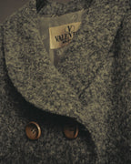 "VALENTINO BOUTIQUE" 80's Brushed alpaca skirt suit