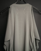 “Maison Margiela” 2015SS deconstructed cape knit top