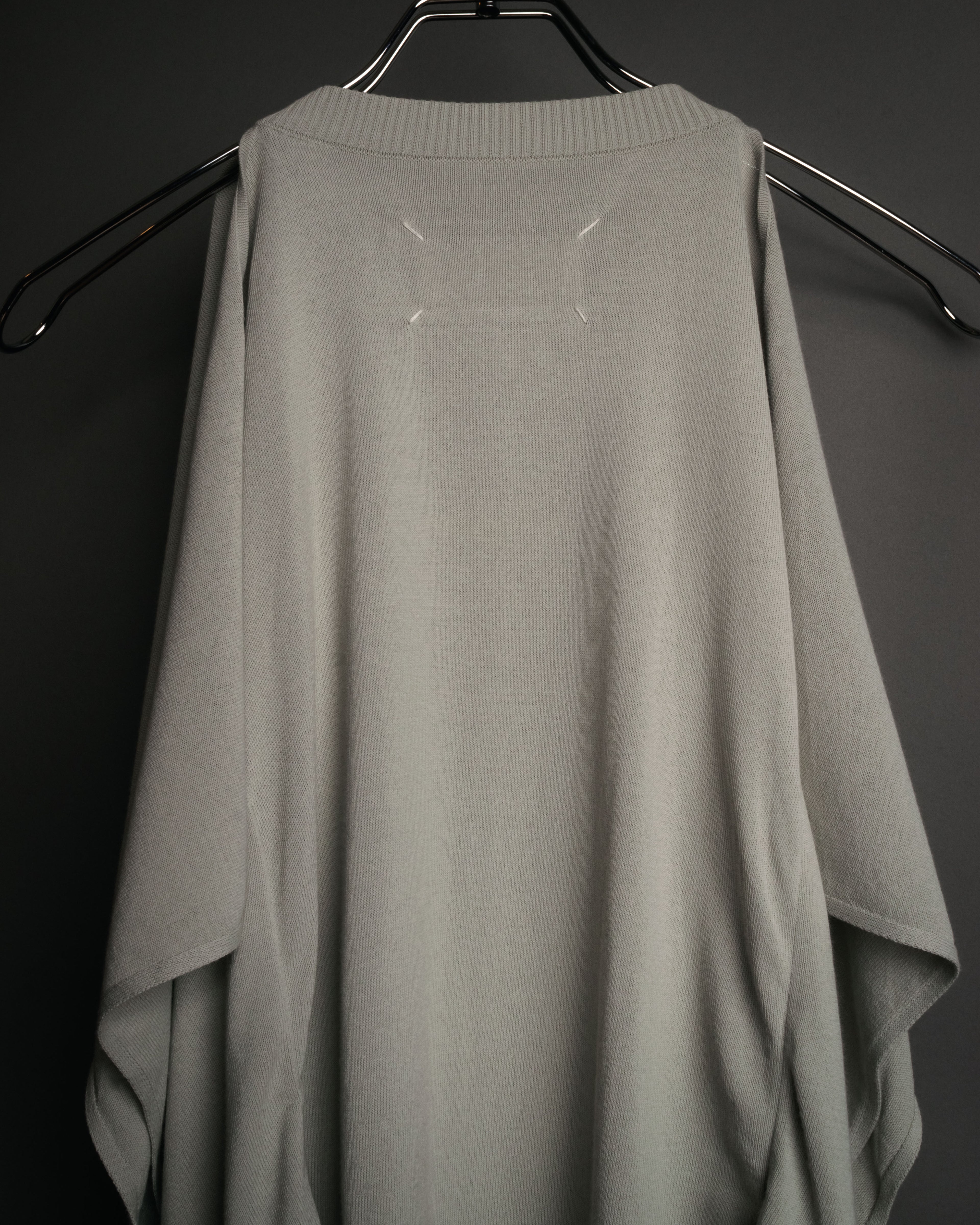 “Maison Margiela” 2015SS deconstructed cape knit top