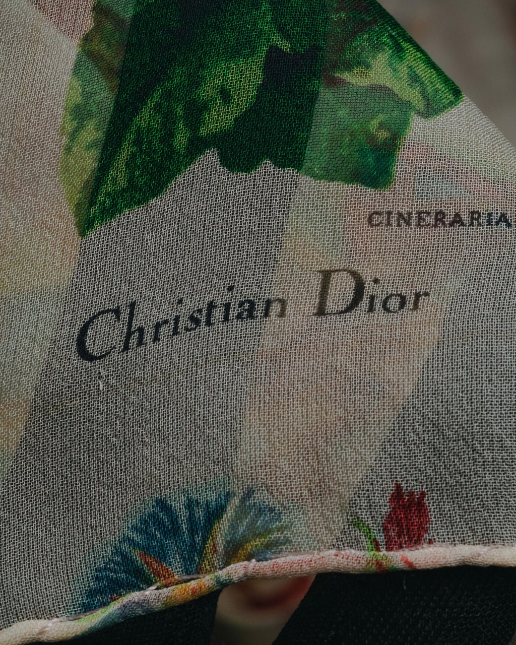 –SPECIAL– "Christian Dior"
00’s historic collage-print silk chiffon large stole