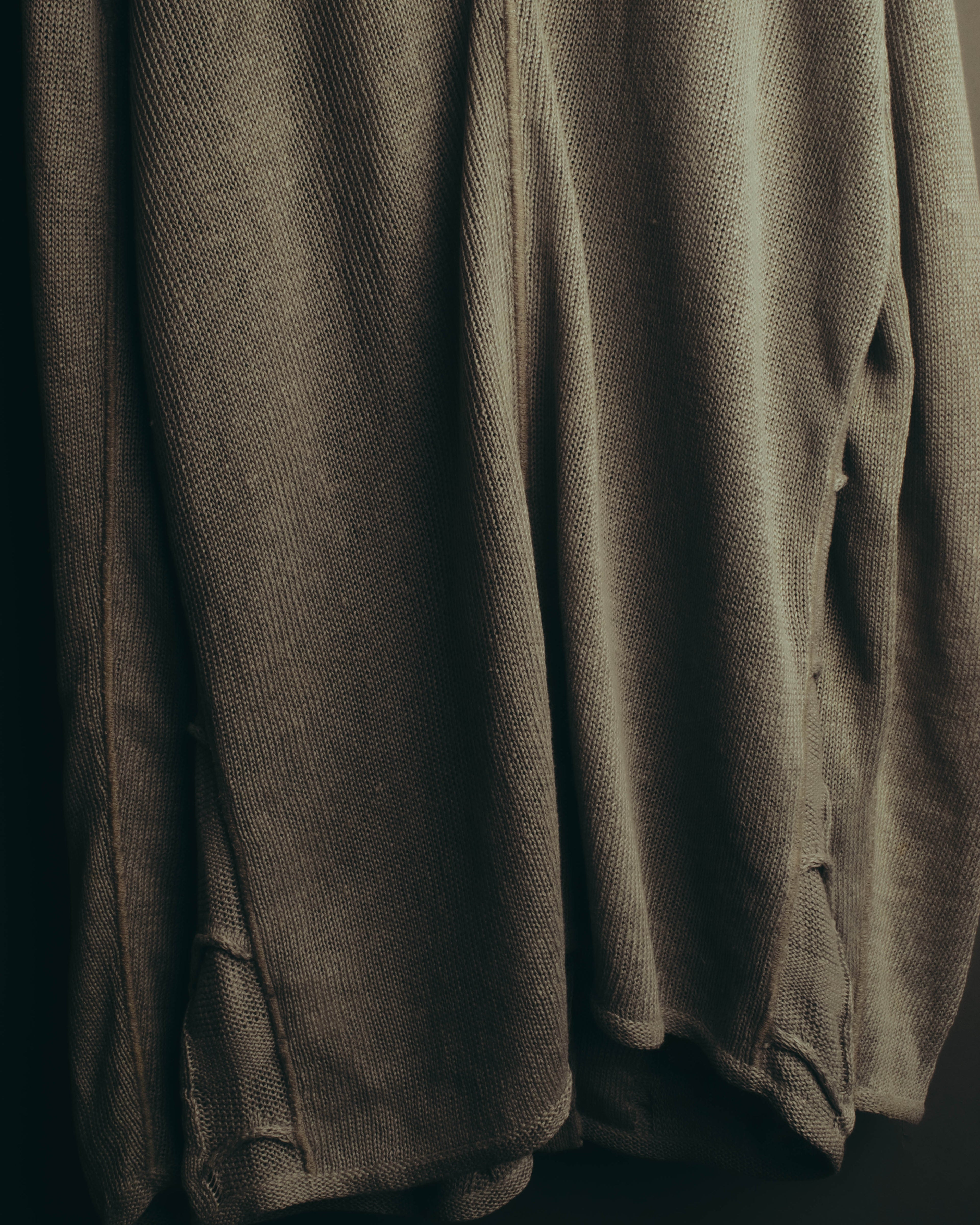 "ARMANI COLLEZIONI" 00's-10's Textured linen knit cardigan