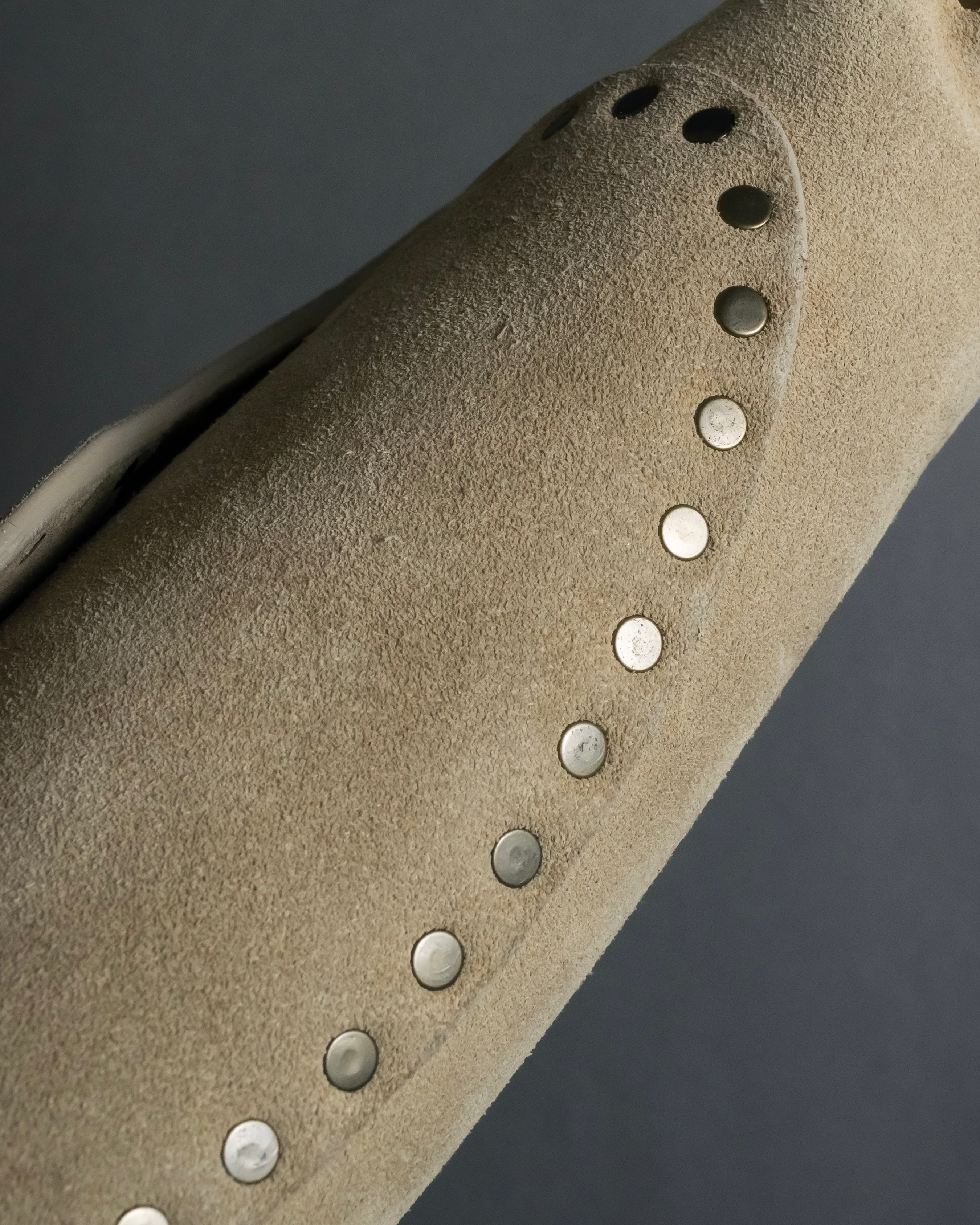 "CELINE" Studs design suede leather shoulder bag