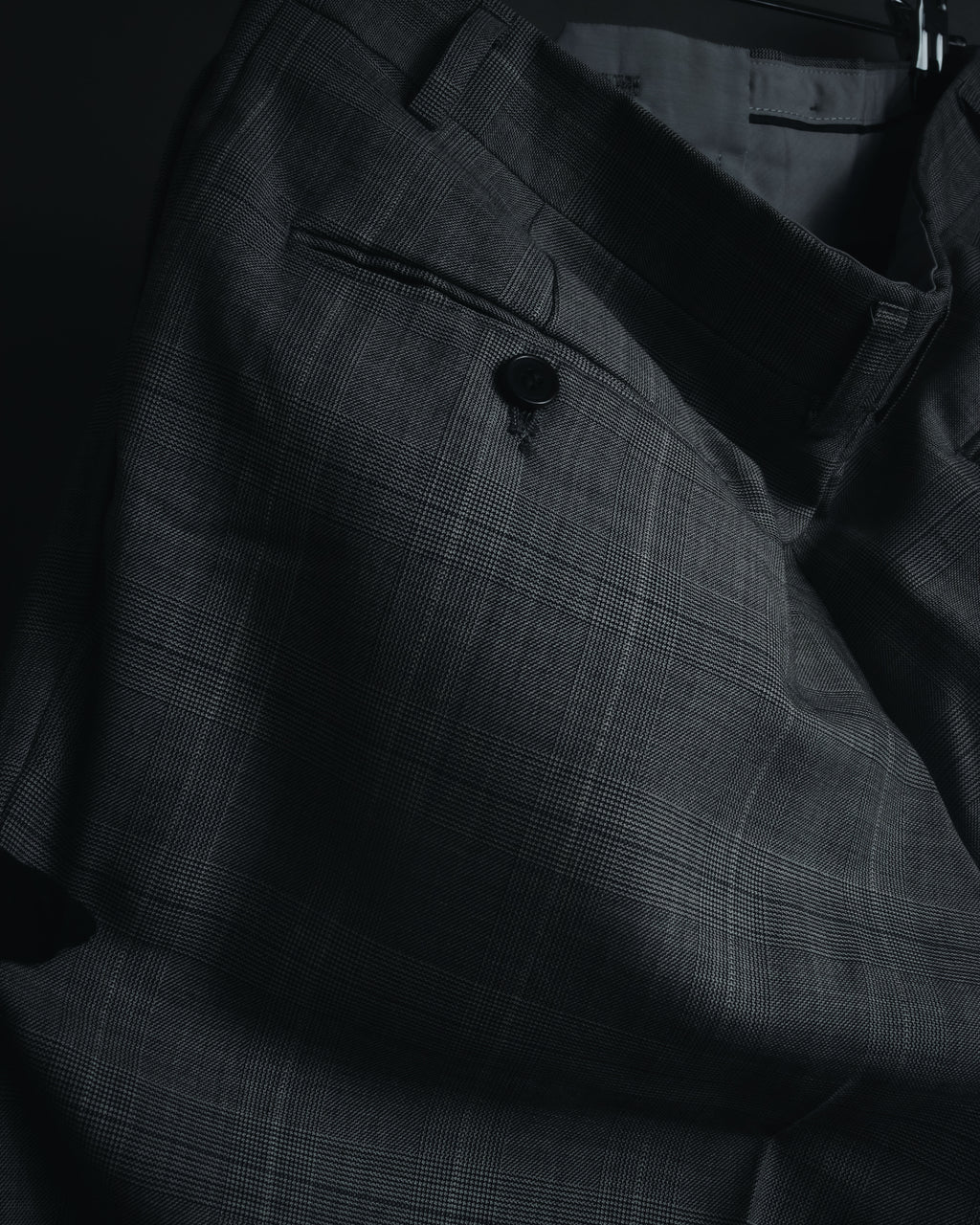 "YVES SAINT LAURENT" 80’s-90’s glen check tailored suit set