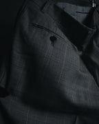 "YVES SAINT LAURENT" 80’s-90’s glen check tailored suit set