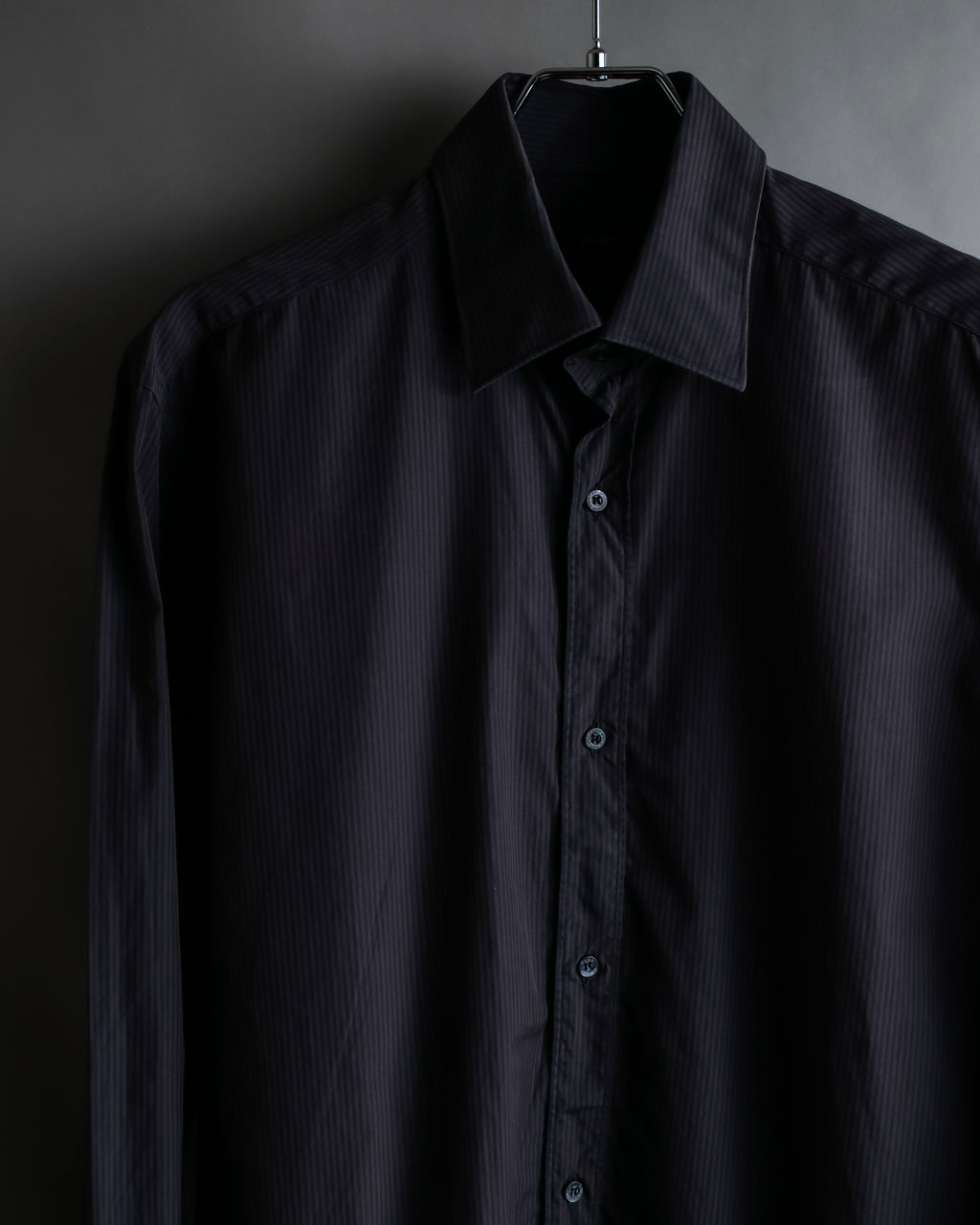 "GUCCI" Slightly glossy pinstripe oversized shirt
