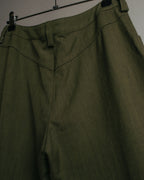 -SPECIAL- “Christian Dior” 2001 Galliano era olive wide safari trousers