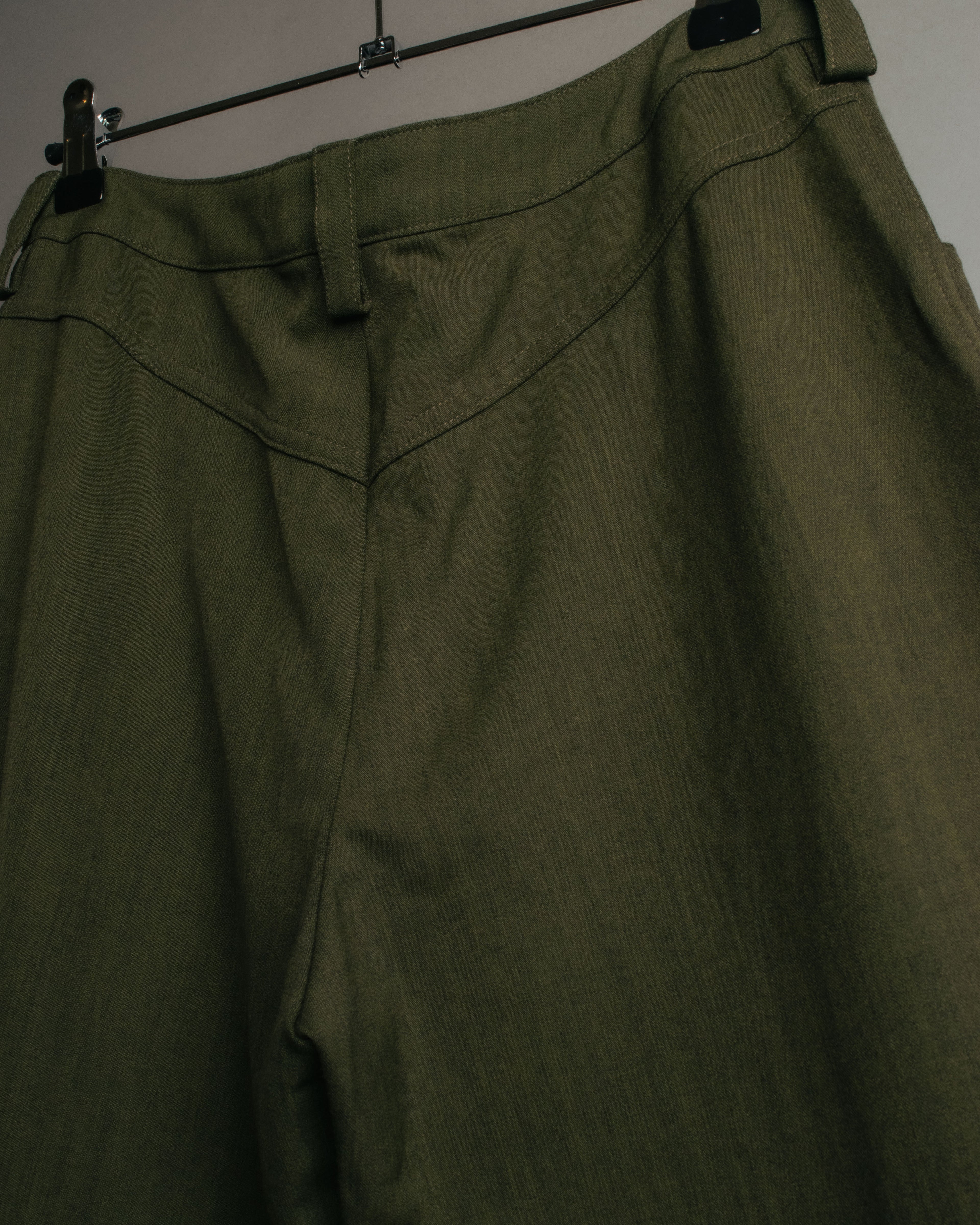 -SPECIAL- “Christian Dior” 2001 Galliano era olive wide safari trousers