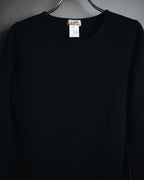 "HERMES" 00’s Minimal wool cashmere crewneck knit
