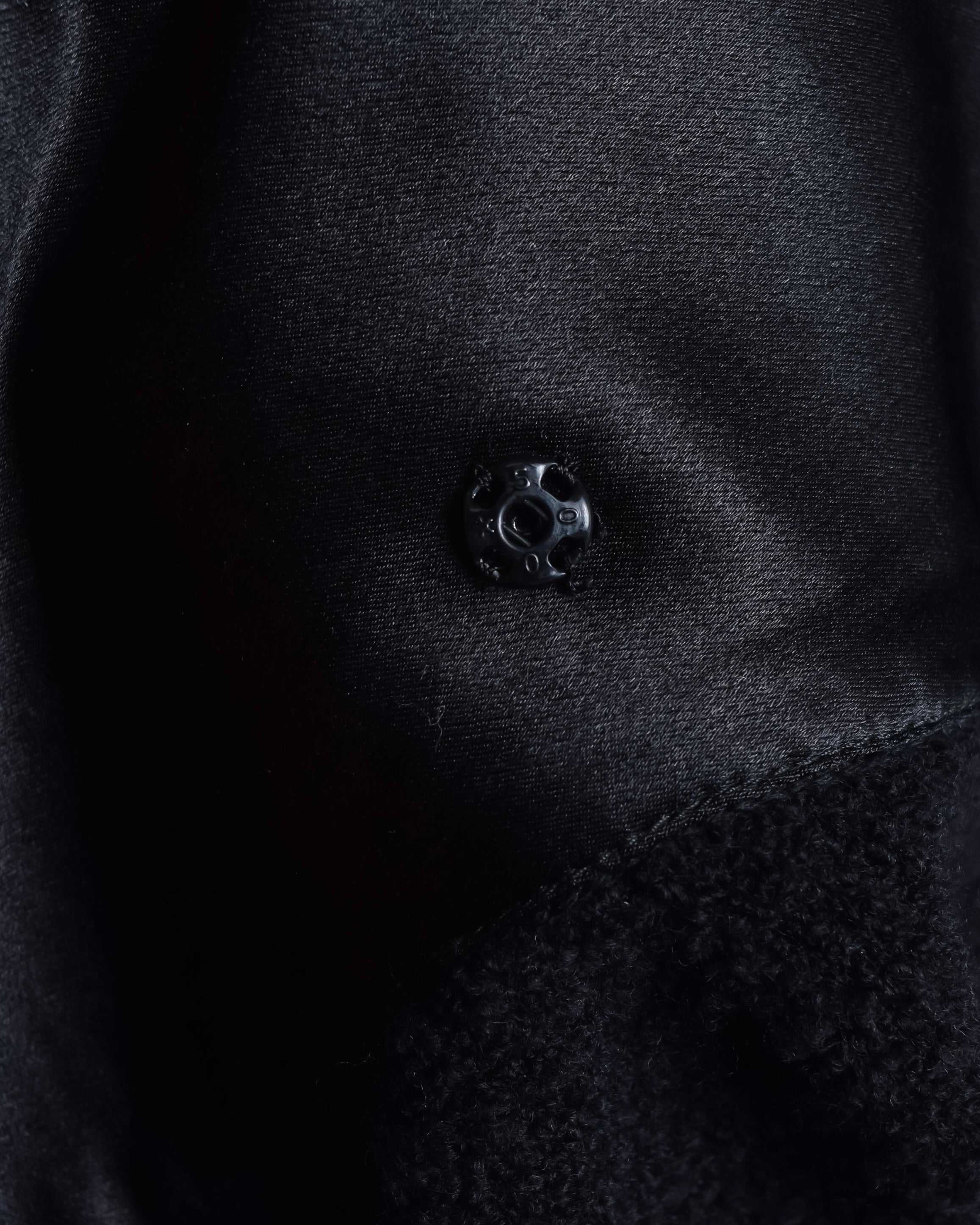 "GIANFRANCO FERRE" Structured wool satin ruffle inner detail set up