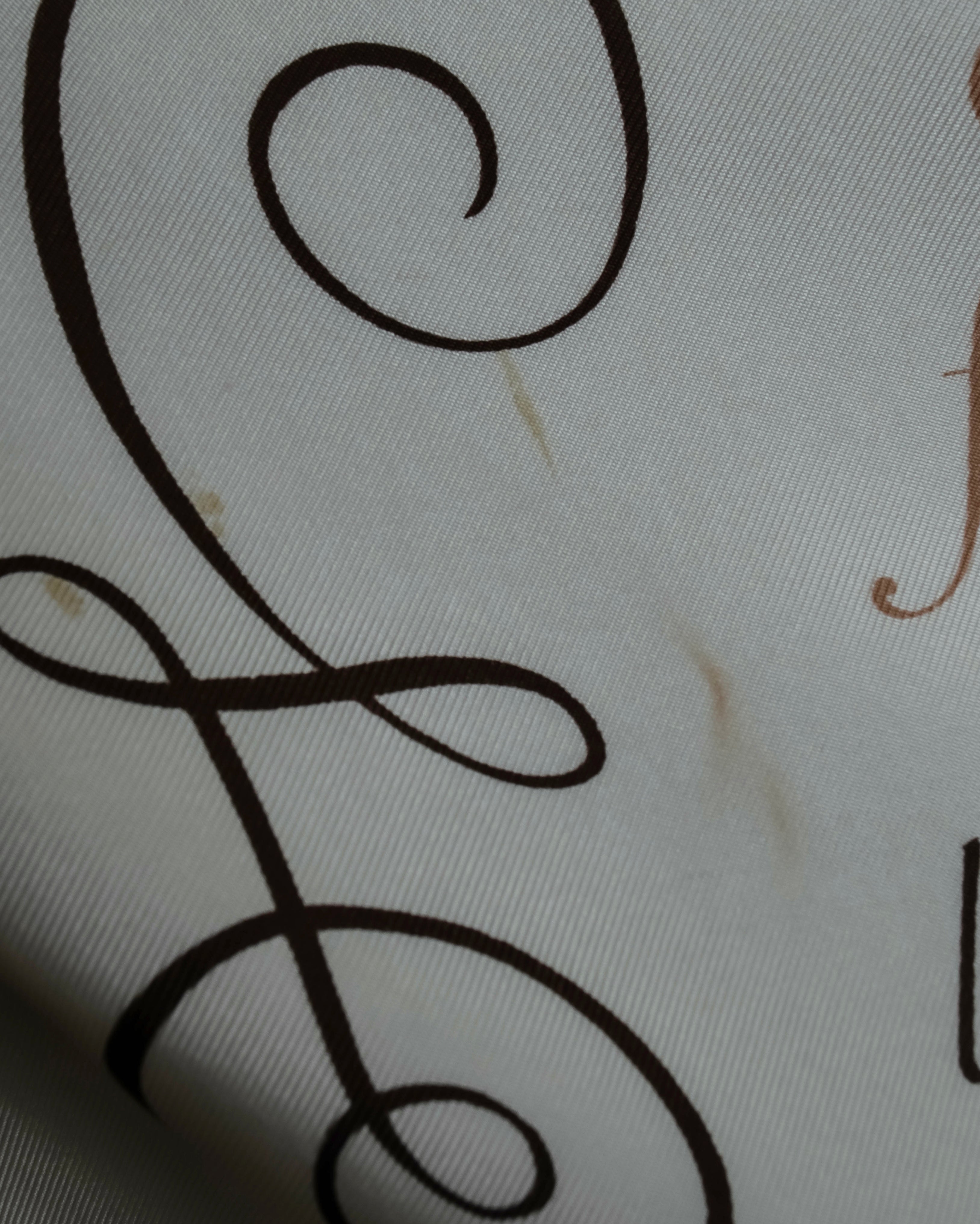 "HERMES" LART DECRIRE Carré  90 silk scarf