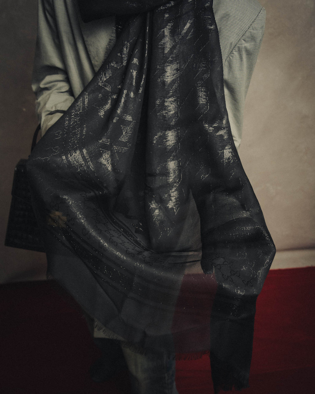 -SPECIAL- “GUCCI” 2013’s-2016’s Metallic jacquard silk stole
