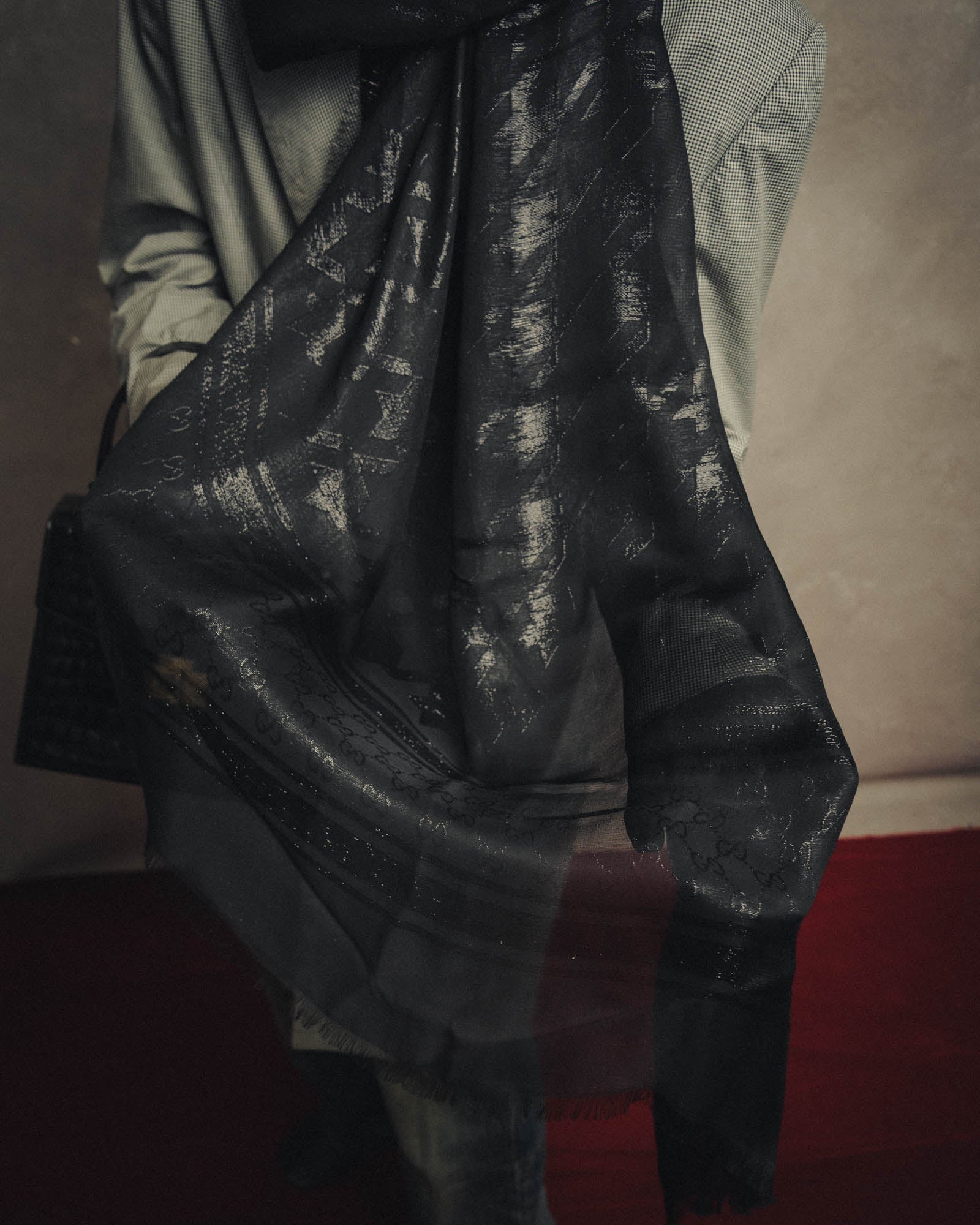 -SPECIAL- “GUCCI” 2013’s-2016’s Metallic jacquard silk stole