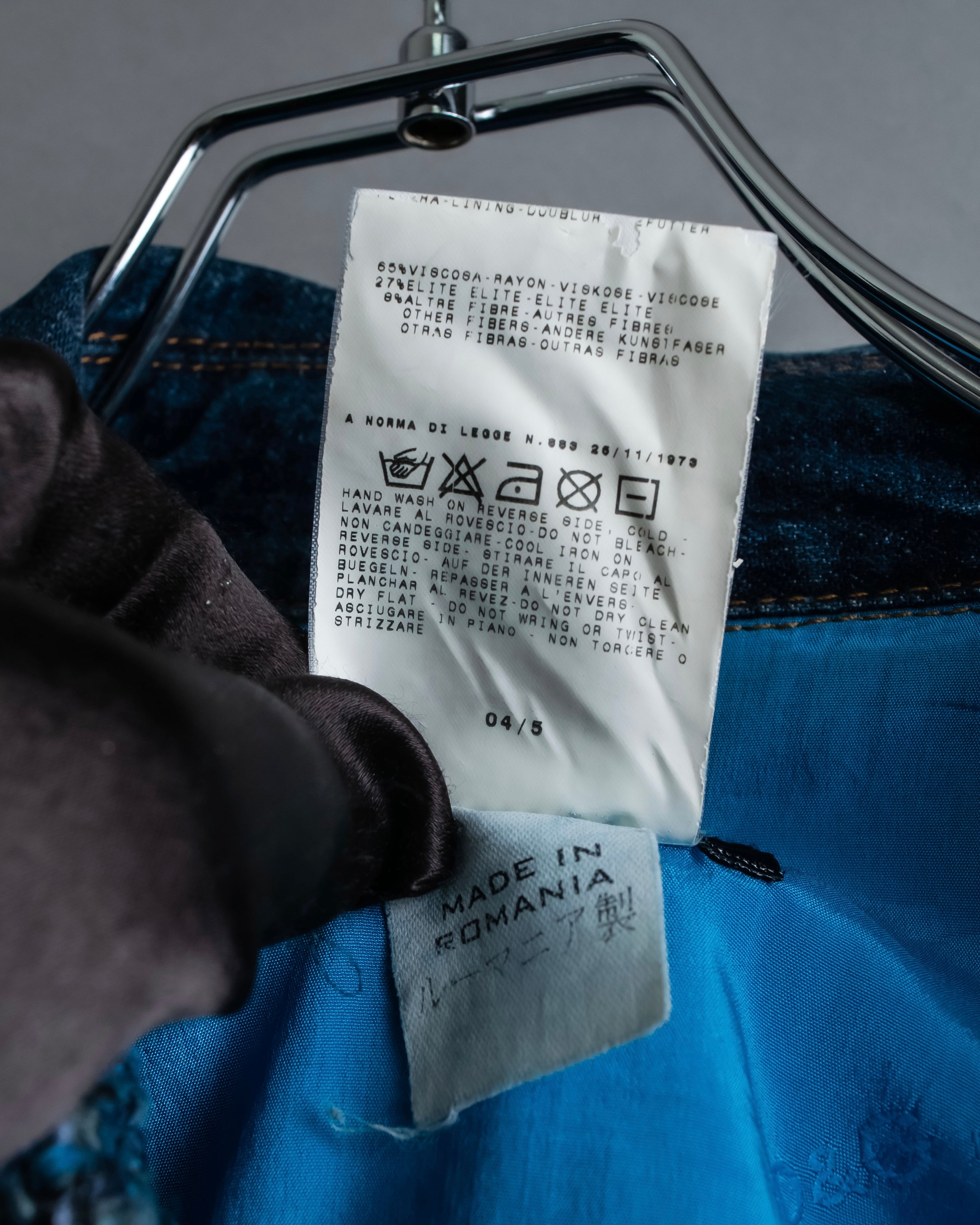 “D&amp;G” Tweed attached bijou button denim jacket