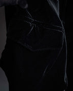 "GIORGIO ARMANI" Velour corduroy double zip up jacket