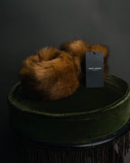 “SAINT LAURENT PARIS“ 2021-2022 Faux fur wrist cuffs