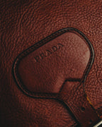 "PRADA" 90's-00's Pebbled leather shoulder bag