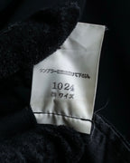 "Y's" Metal fitting belt design cutting maxi skirt