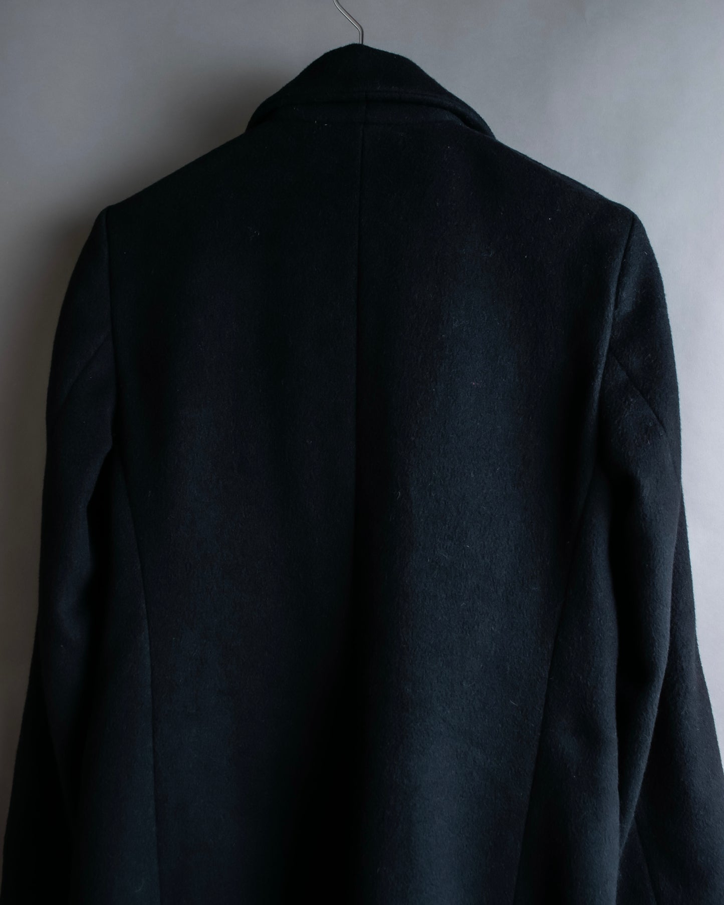 "Vintage shoulder padded cashmere blend chester coat"