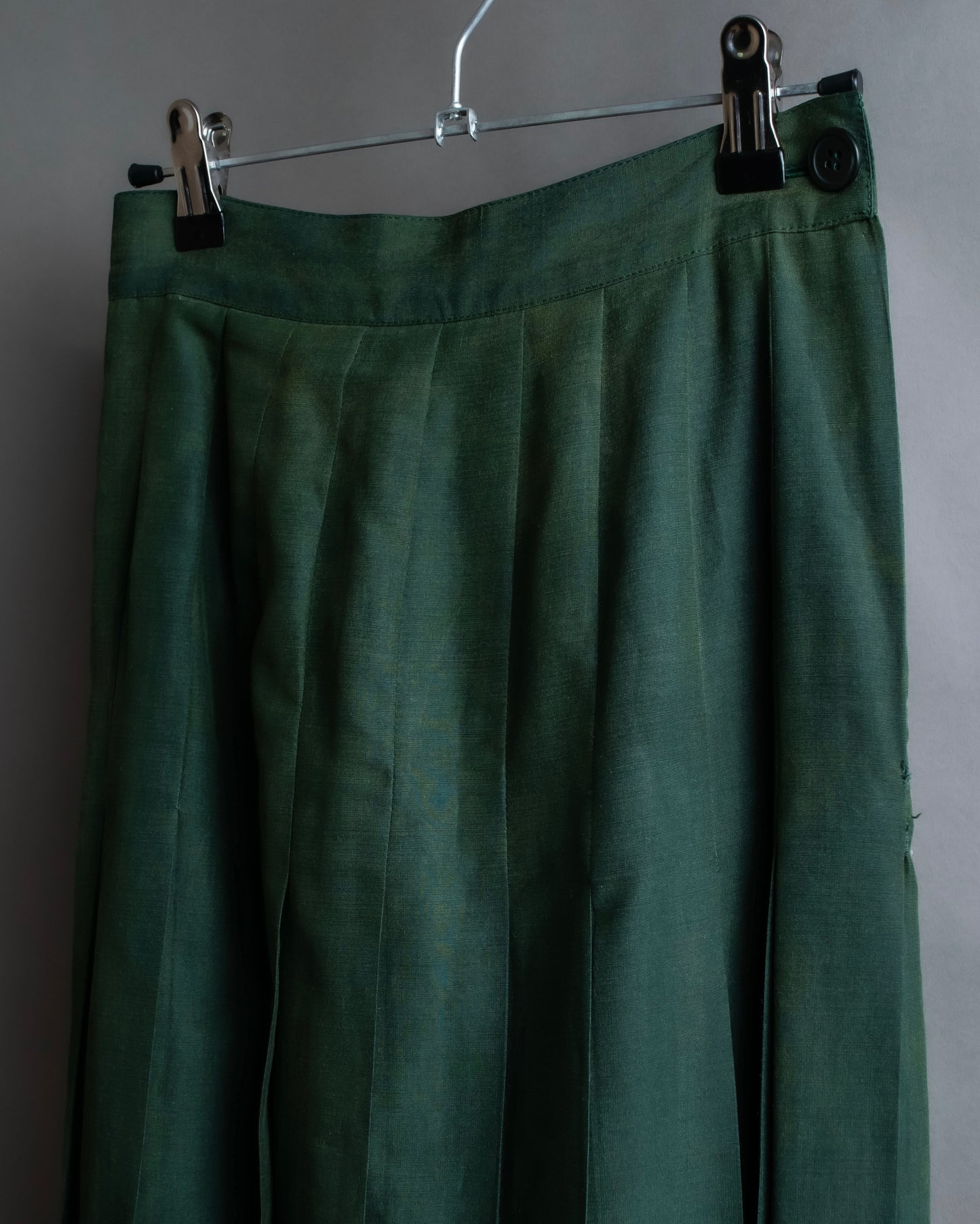 "PRADA" 100% silk pleated flared maxi skirt