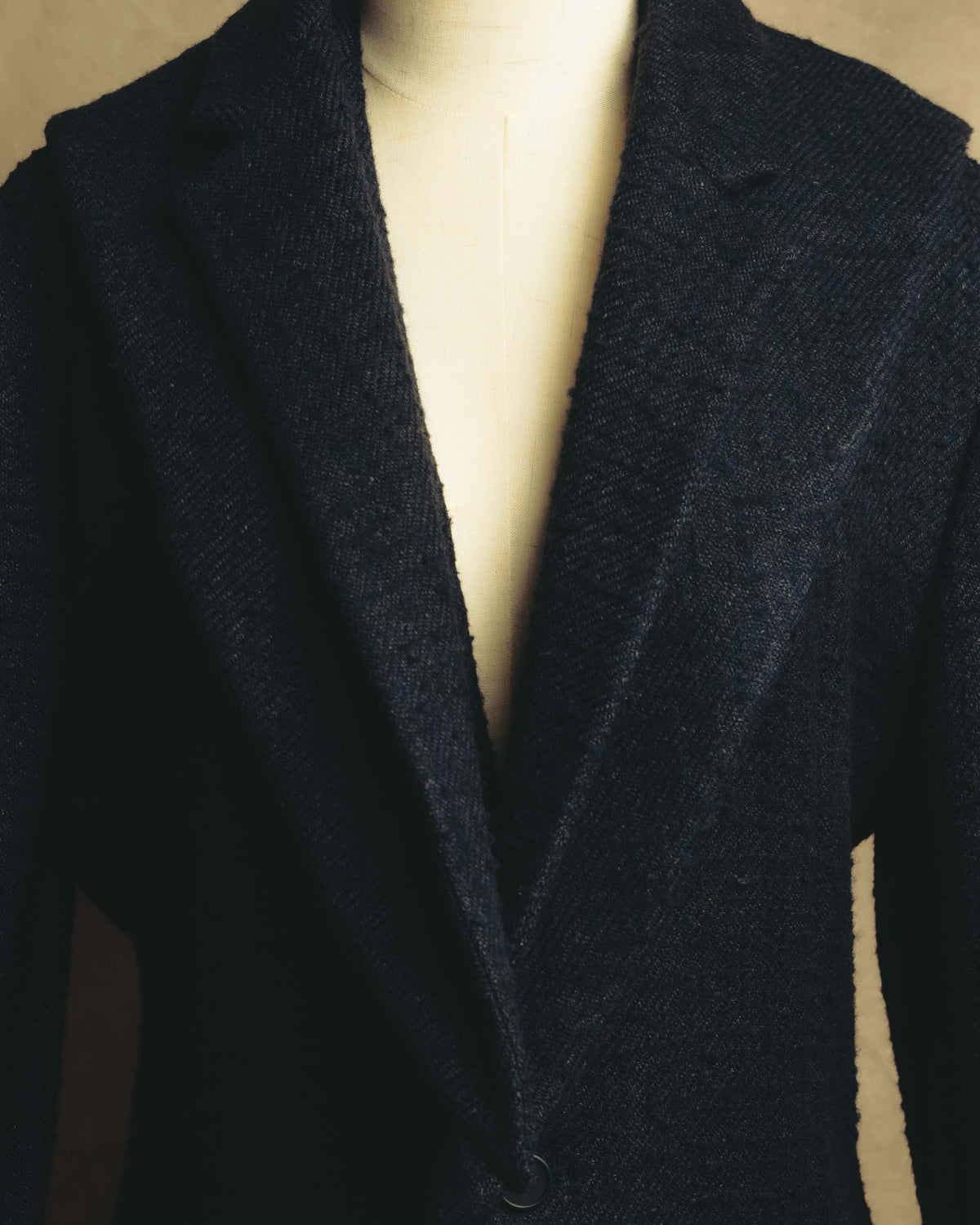 "BOTTEGA VENETA"  Late 90's-early 00's textured tailored short coat