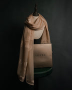 "LOEWE" 00’s-10’s sheer anagram jacquard logo scarf