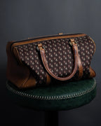 "GUCCI" Vintage horse harness motif pattern mini boston bag