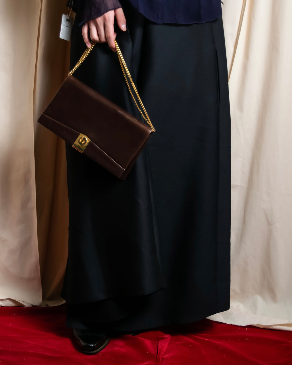 "WE11DONE" Flare silhouette super maxi skirt