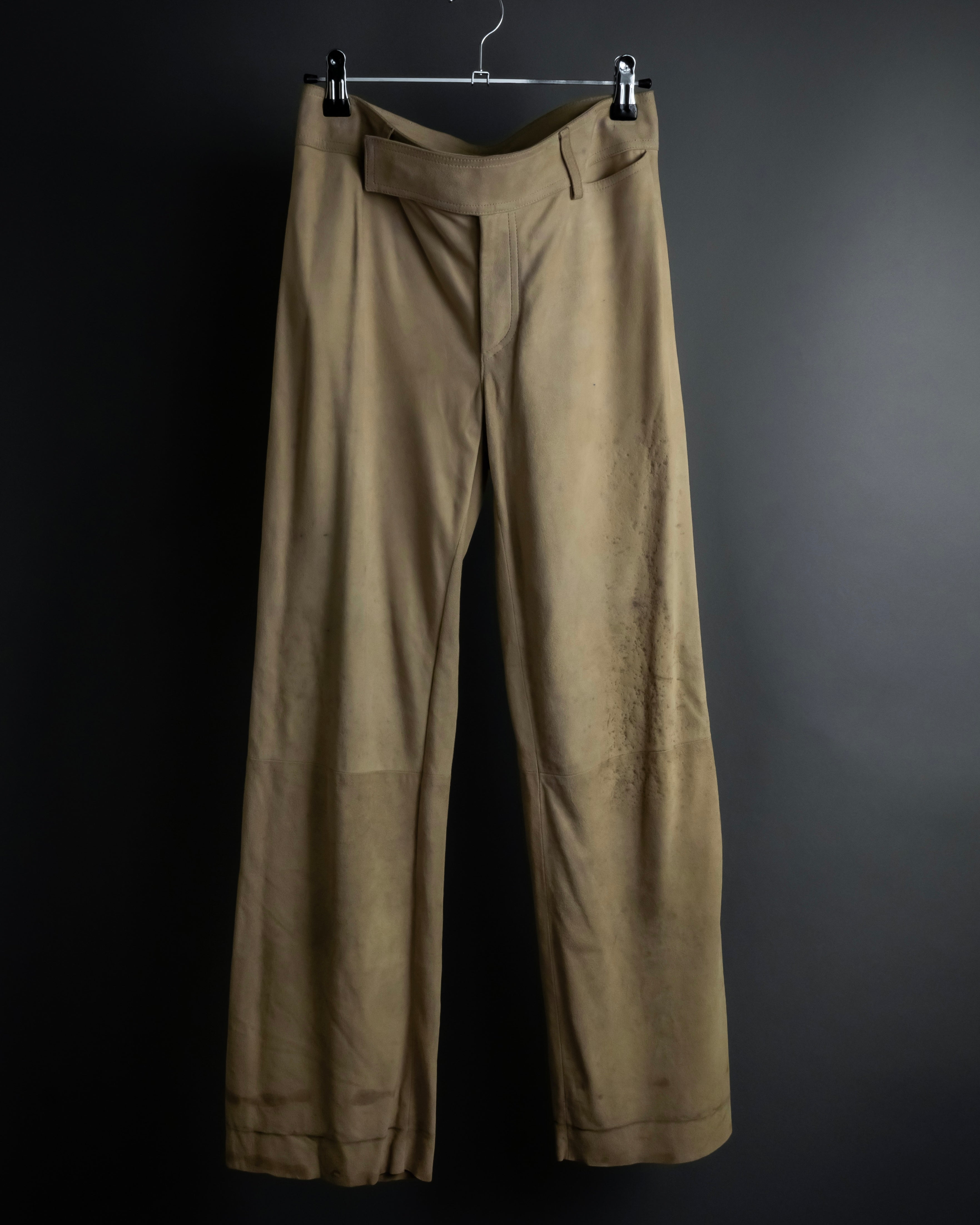 "GUCCI" Sand beige suede set up