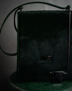 “GUCCI“ 90’s-00’s pony hair structured shoulder bag