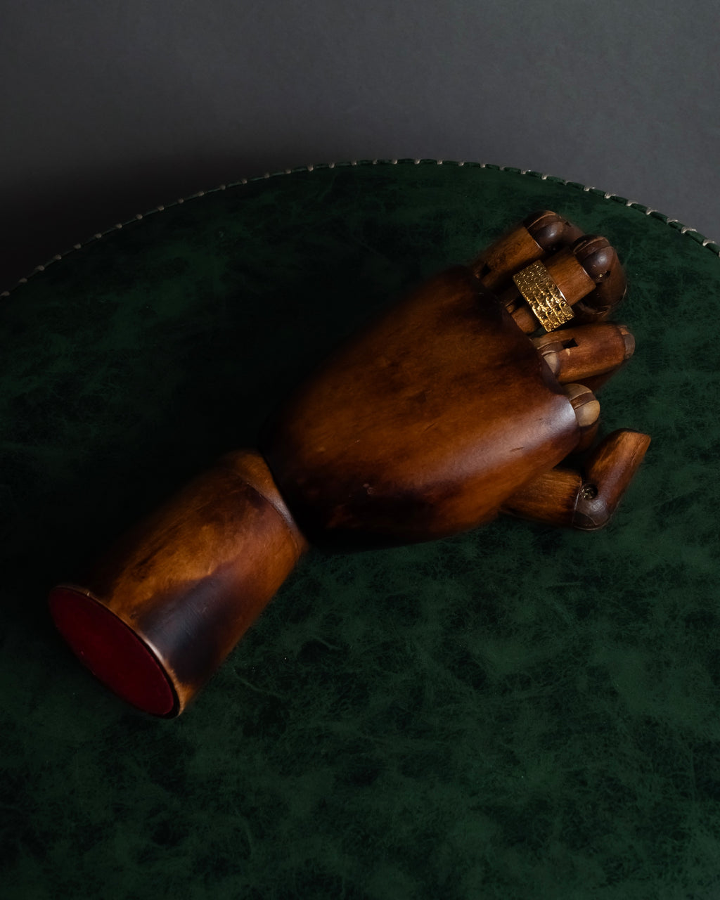 "Chloe" Logo engraved design gold tone ring