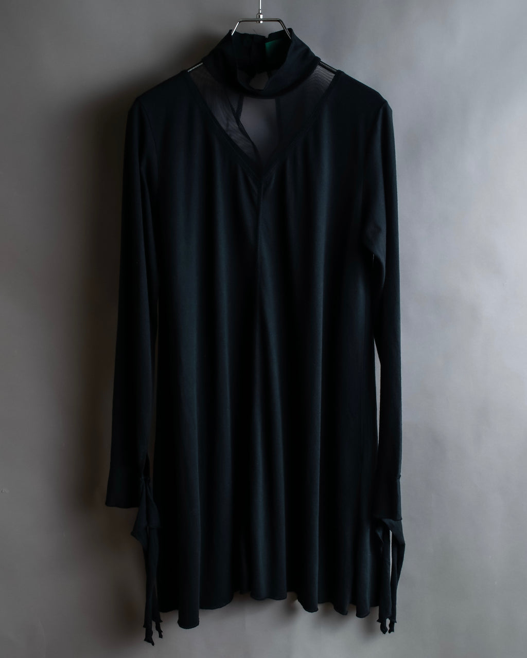 "JUNIOR GAULTIER" Sheer layered tie detail dress