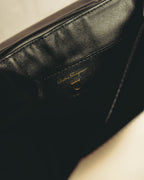 "Salvatore Ferragamo" 20's Bicolor leather top-handle bag