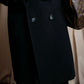 "Max Mara"  Large lapel double breasted melton chester coat