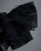 "CHANEL" 16AW Tulle lace design ribbon brooch