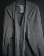 "Maison Margiela" 17AW belted gown knit coat