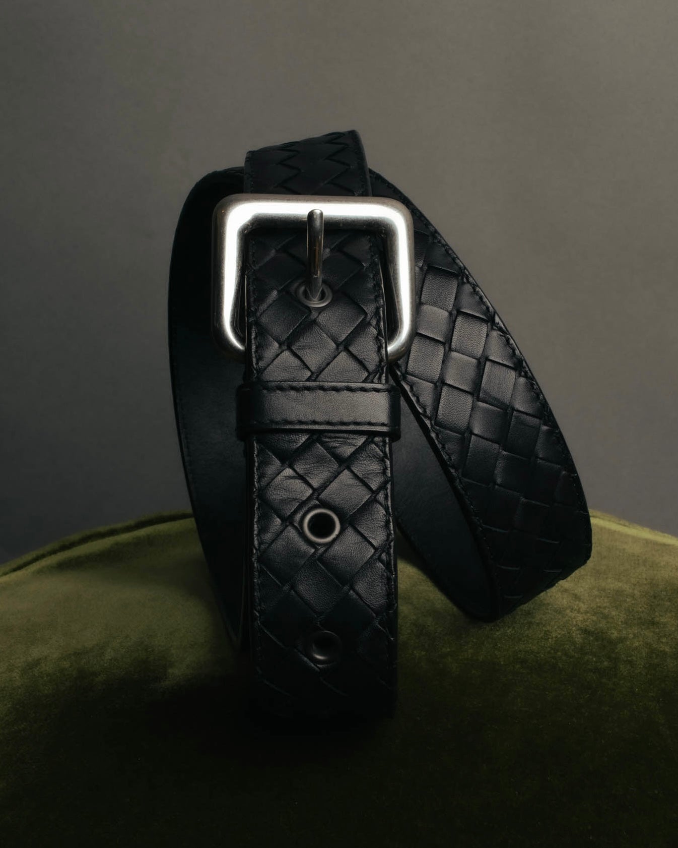 "BOTTEGA VENETA" 00's-10's Intrecciato leather belt