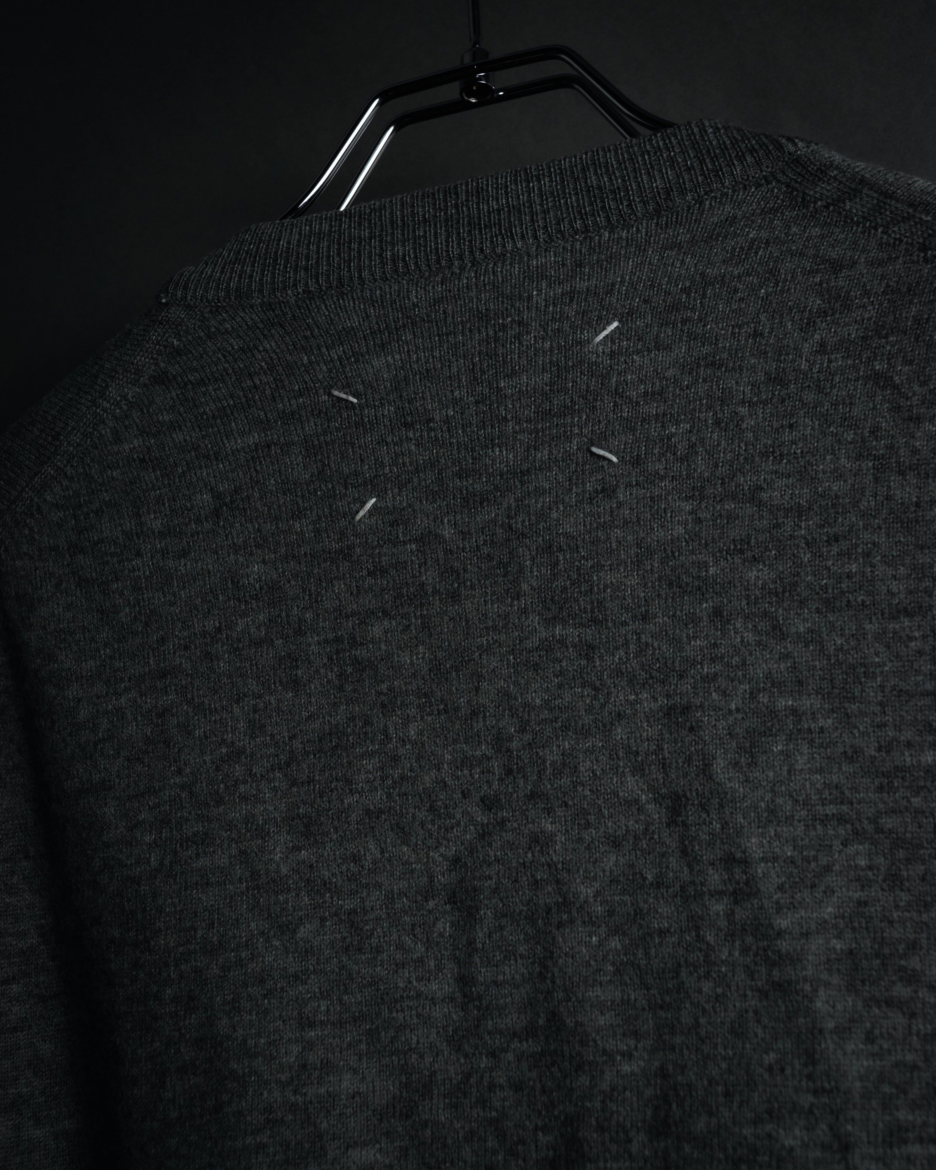 “MARTIN MARGIELA 14” 00’s Elbow patch wool cardigan