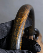 "GUCCI" Suede wood handle hobo bag