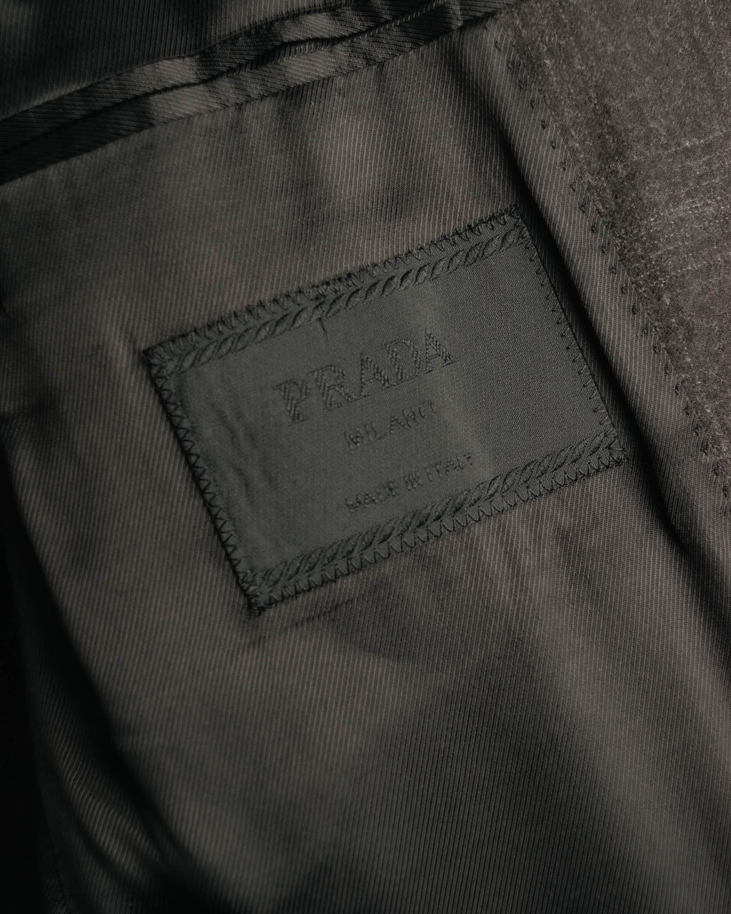 “PRADA” 90’s-00’s Wool cashmere checked tailored jacket