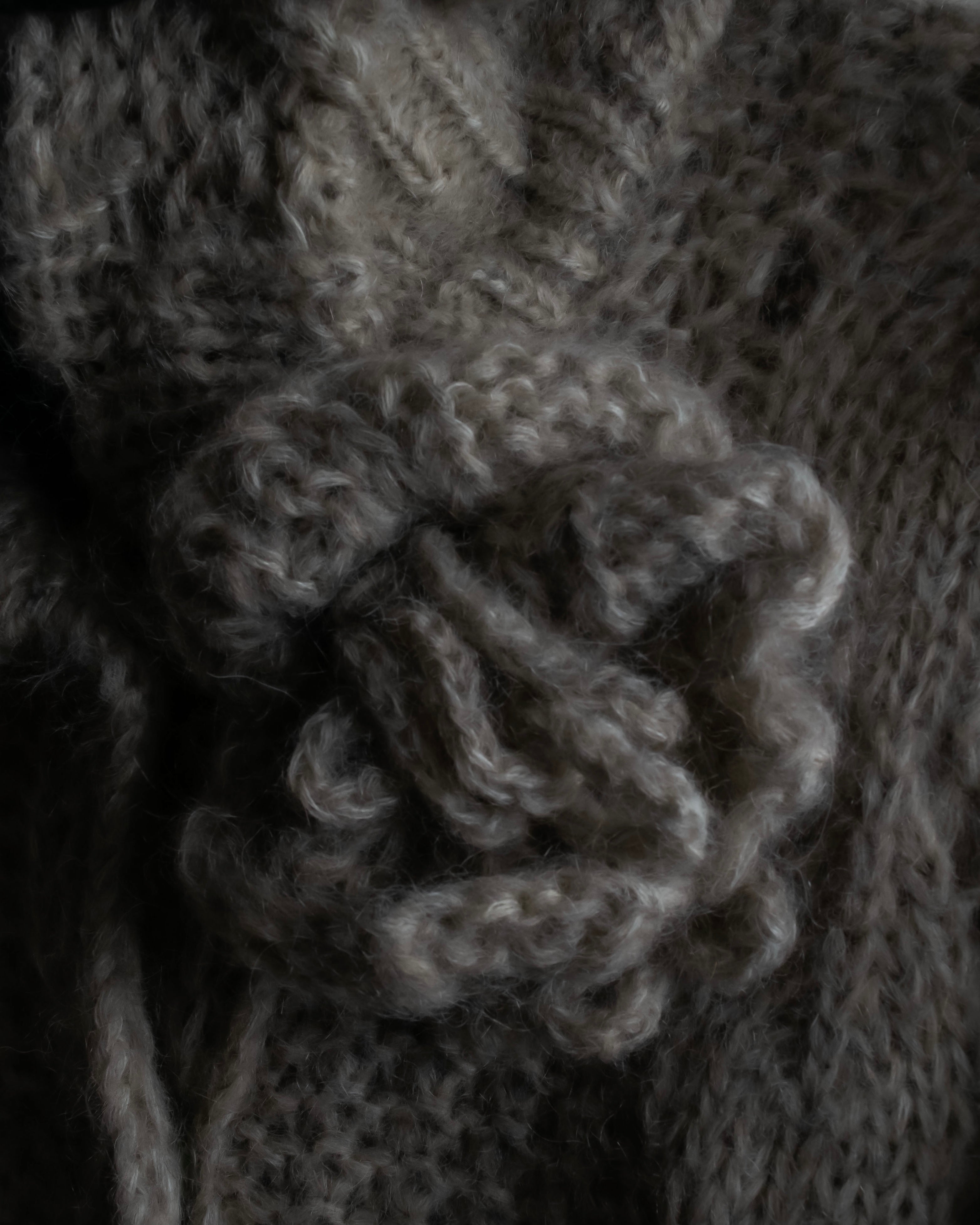 "ERMANNO SCERVINO" Three-dimensional knit long cardigan