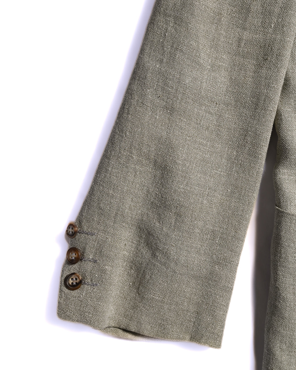 HERMES/ Pure Linen Oversized Single Breasted Tailored Jacket Beige