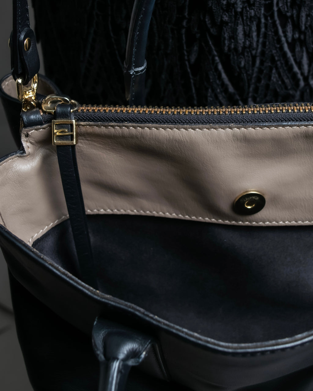 "GIANNI CHIARINI" High quality leather 2way shoulder bag