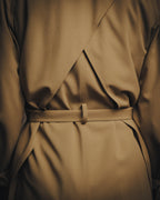 -SPECIAL- “HERMÈS” 90’s-00’s Margiela era draped wool trench coat