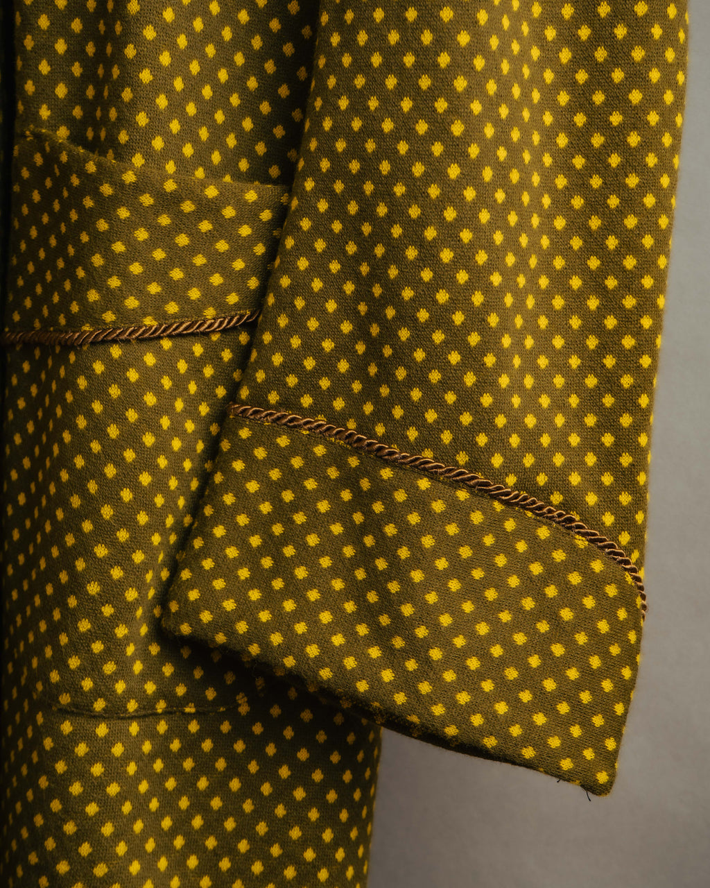 -MOOD Vintage Collections- 80’s Geometric pattern knit gown coat