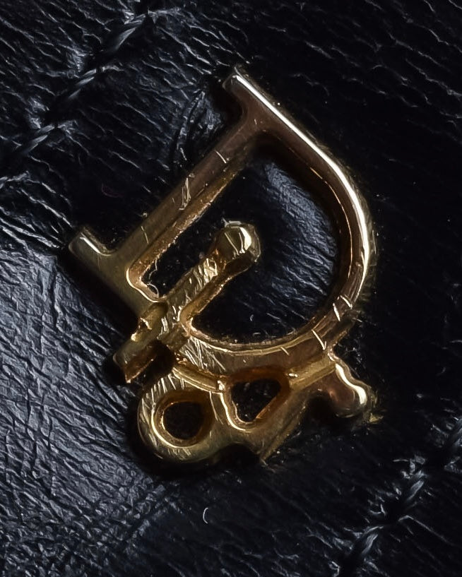 "Christian Dior" Layered flap oblique shoulder bag