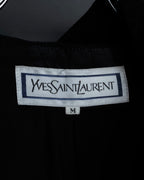 "YVES SAINT LAURENT" Metal toggle design melton wool duffel coat