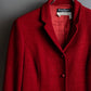 "Salvatore Ferragamo" Vivid red color wool mix tailored jacket