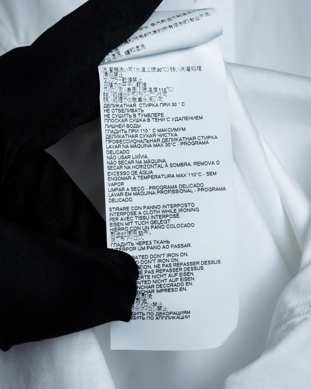"MAISON MARGIELA" 20AW Long cuff design cotton white shirt