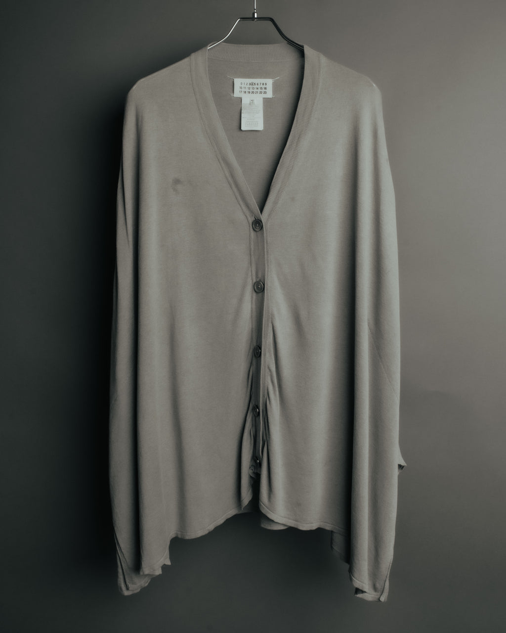“Maison Martin Margiela” 2012SS line 4 oversized draped knit cardigan